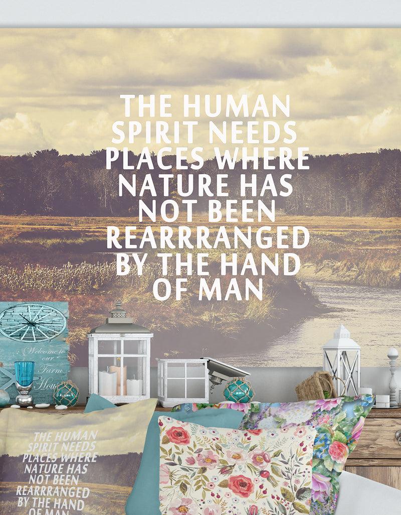 DesignQ The Human Spirit - Cottage Canvas Art Print