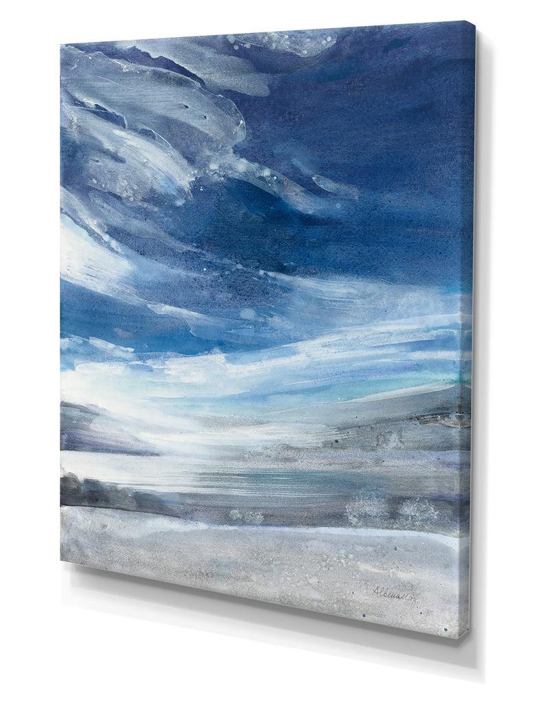 DesignQ The Lake - Modern Canvas Wall Art