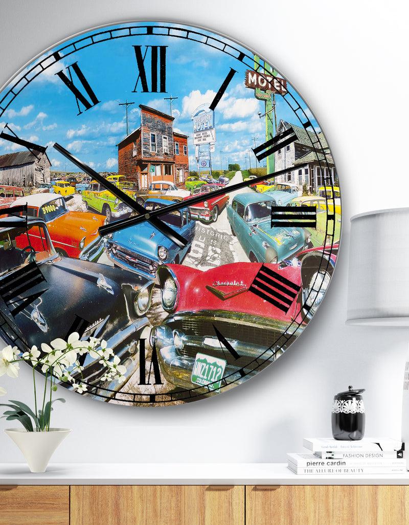 DesignQ The Tri Five - Large Modern Wall Clock