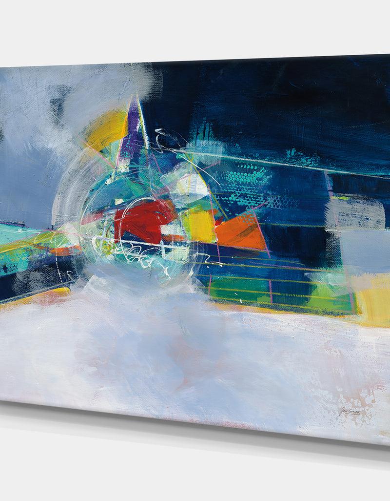 DesignQ Time And Space - Cottage Canvas Wall Art