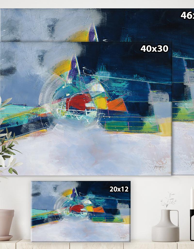 DesignQ Time And Space - Cottage Canvas Wall Art