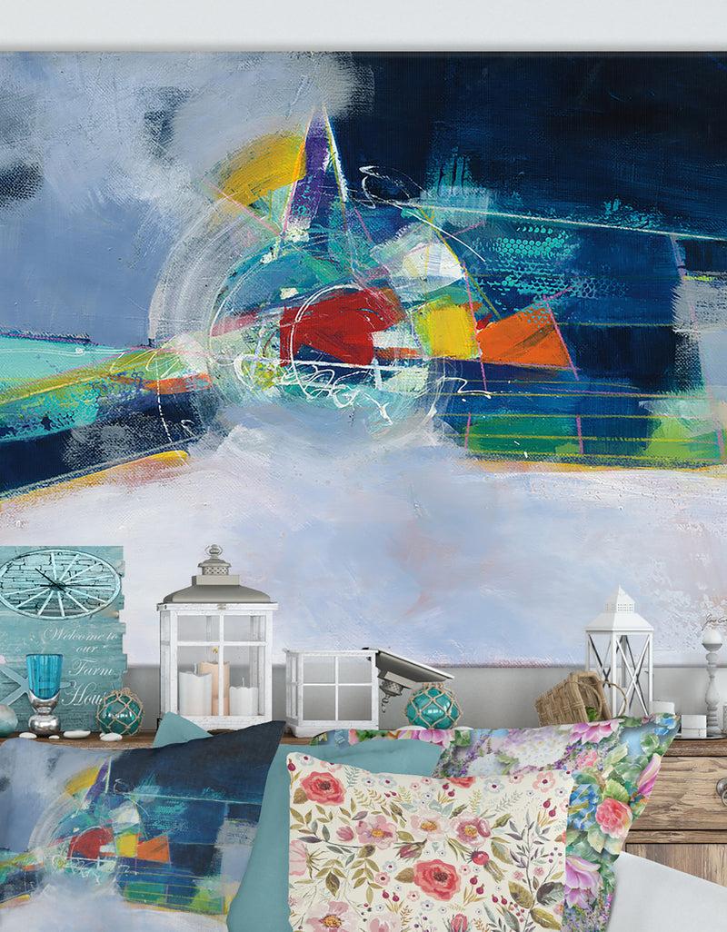 DesignQ Time and Space - Cottage Canvas Wall Art