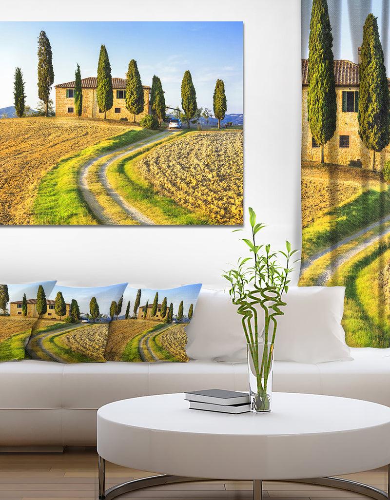 DesignQ Tuscany Scenery Italy Wall Artwork