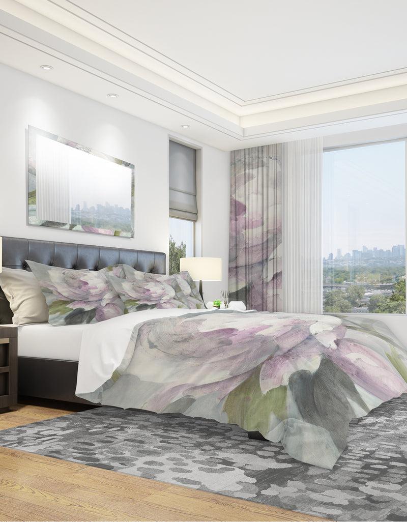 DesignQ Twilight Peony - Shabby Duvet Cover Set