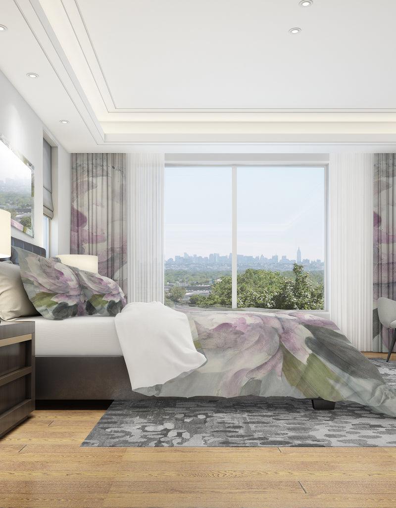 DesignQ Twilight Peony - Shabby Duvet Cover Set