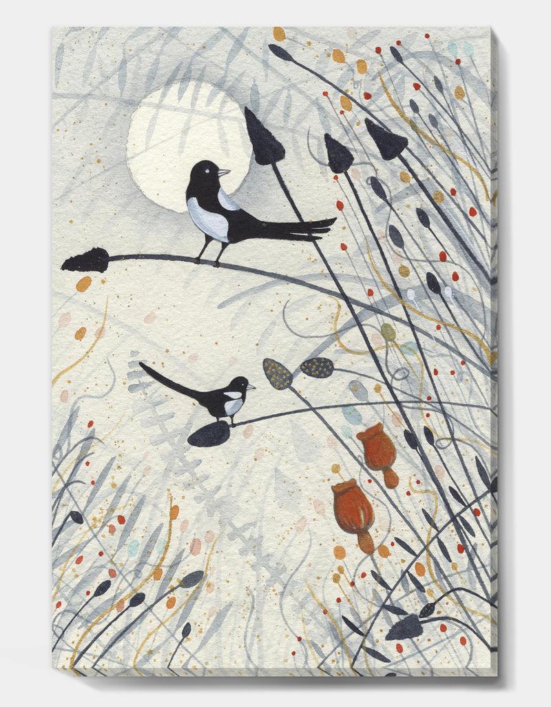 DesignQ Two For Joy - Cottage Gallery-wrapped Canvas