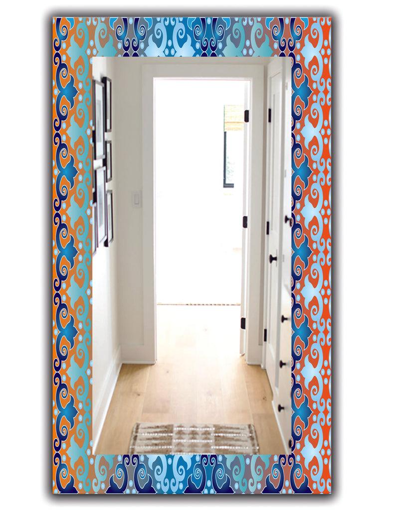 DesignQ Underwater - Mid-Century Mirror - Wall Mirror