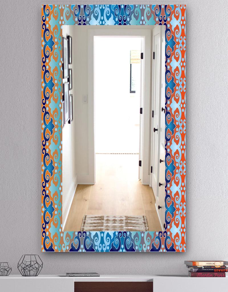 DesignQ Underwater - Mid-Century Mirror - Wall Mirror