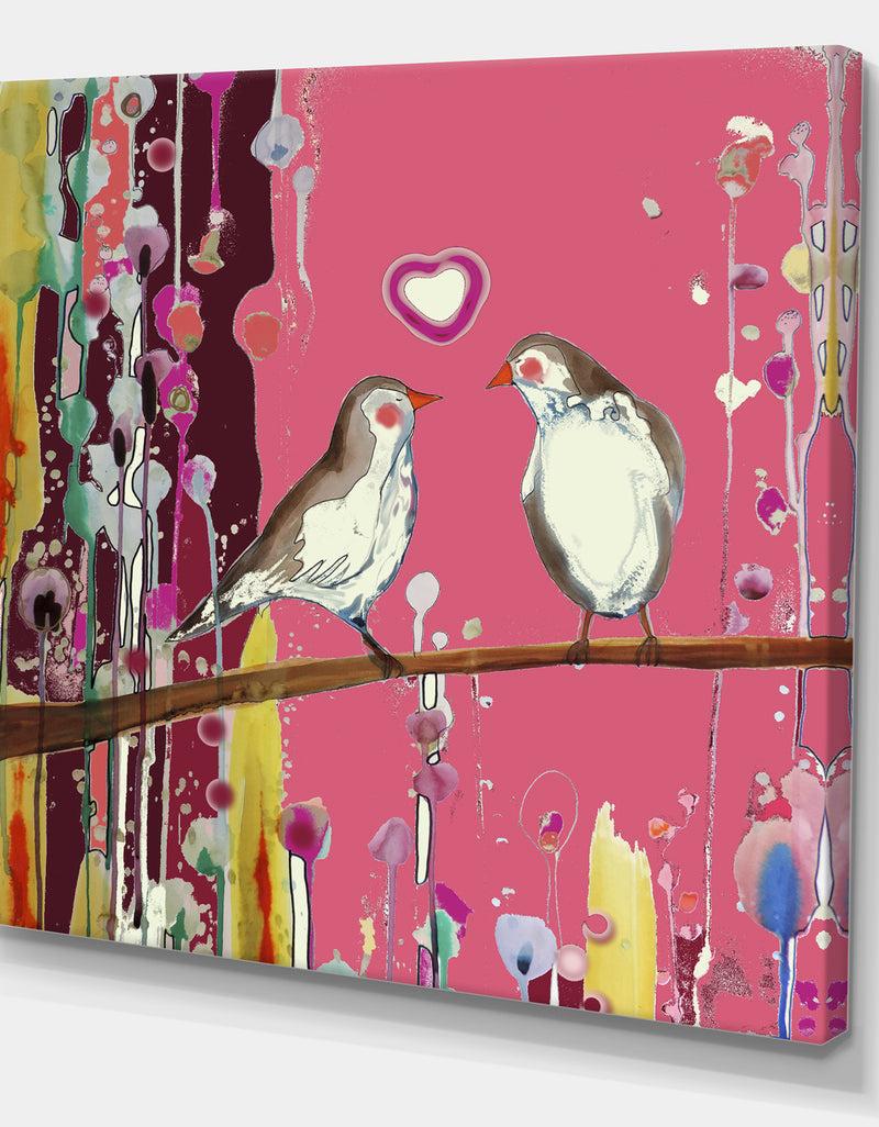 DesignQ Valentin 2 - Cottage Premium Canvas Wall Art