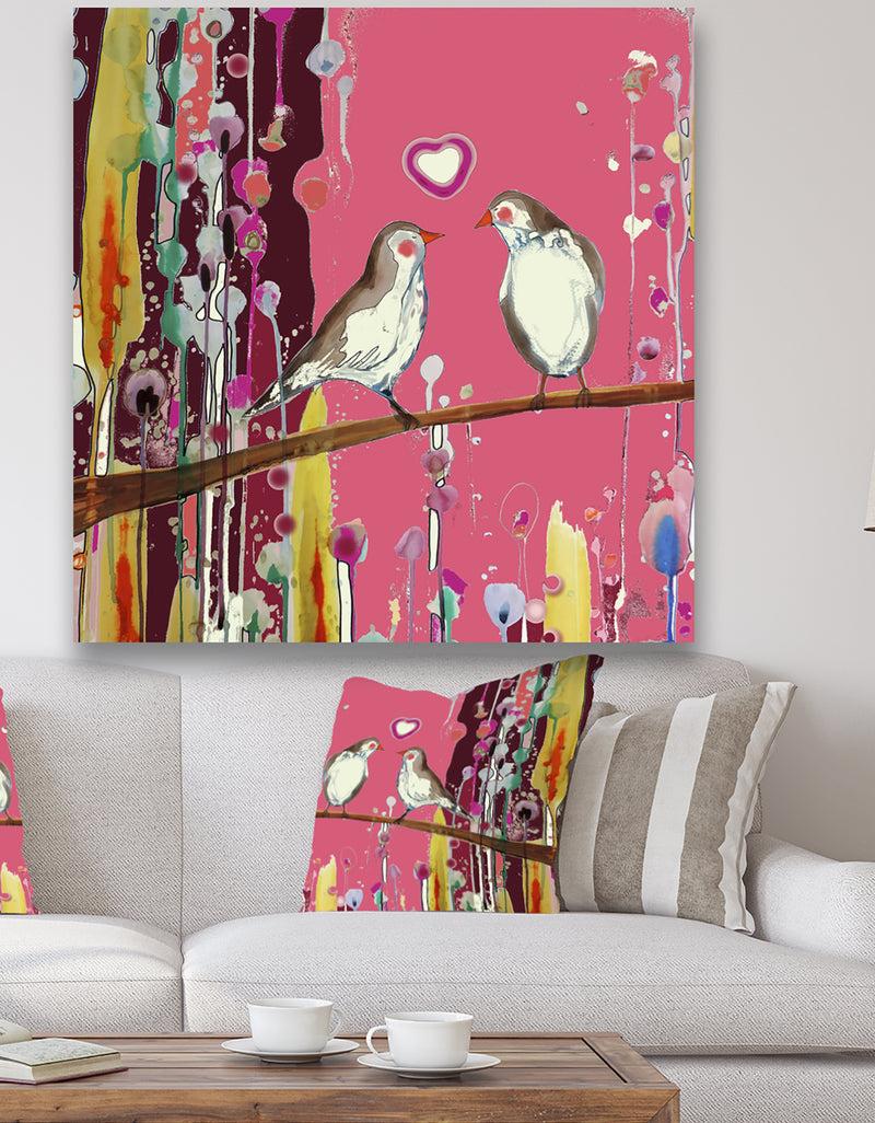 DesignQ Valentin 2 - Cottage Premium Canvas Wall Art