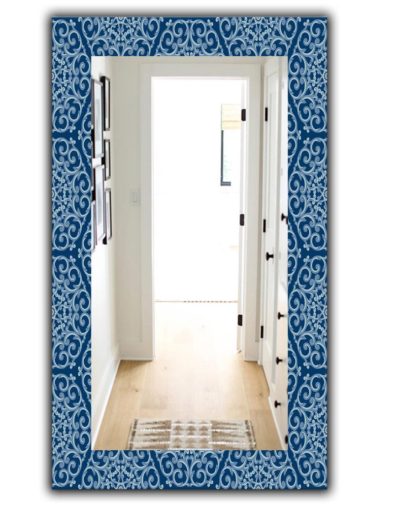 DesignQ Vintage Pattern - Modern Mirror - Wall Mirror