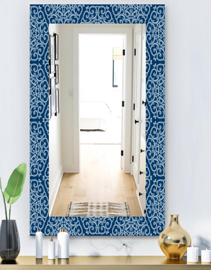 DesignQ Vintage Pattern - Modern Mirror - Wall Mirror