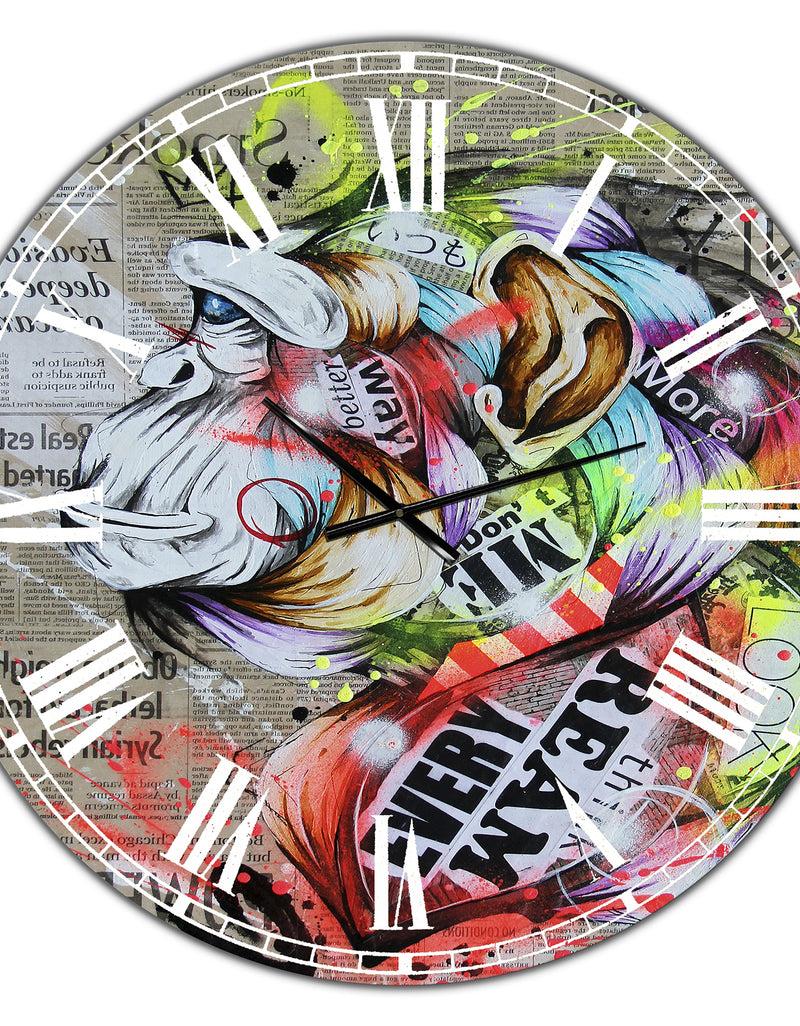DesignQ Visionary 2 - Oversized Modern Wall Clock