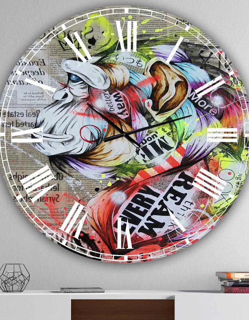 DesignQ Visionary 2 - Oversized Modern Wall Clock