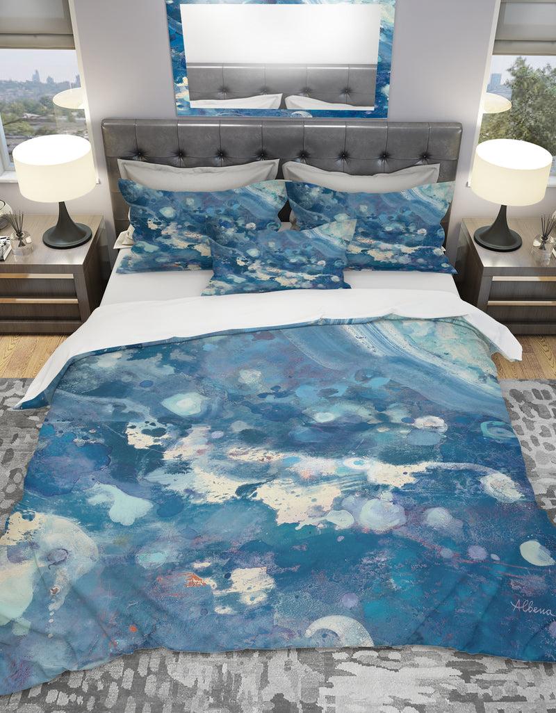 DesignQ Water III - Geometric Duvet Cover Set