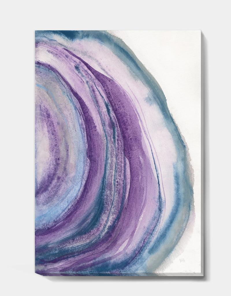DesignQ Watercolor Geode I - Farmhouse Canvas Art