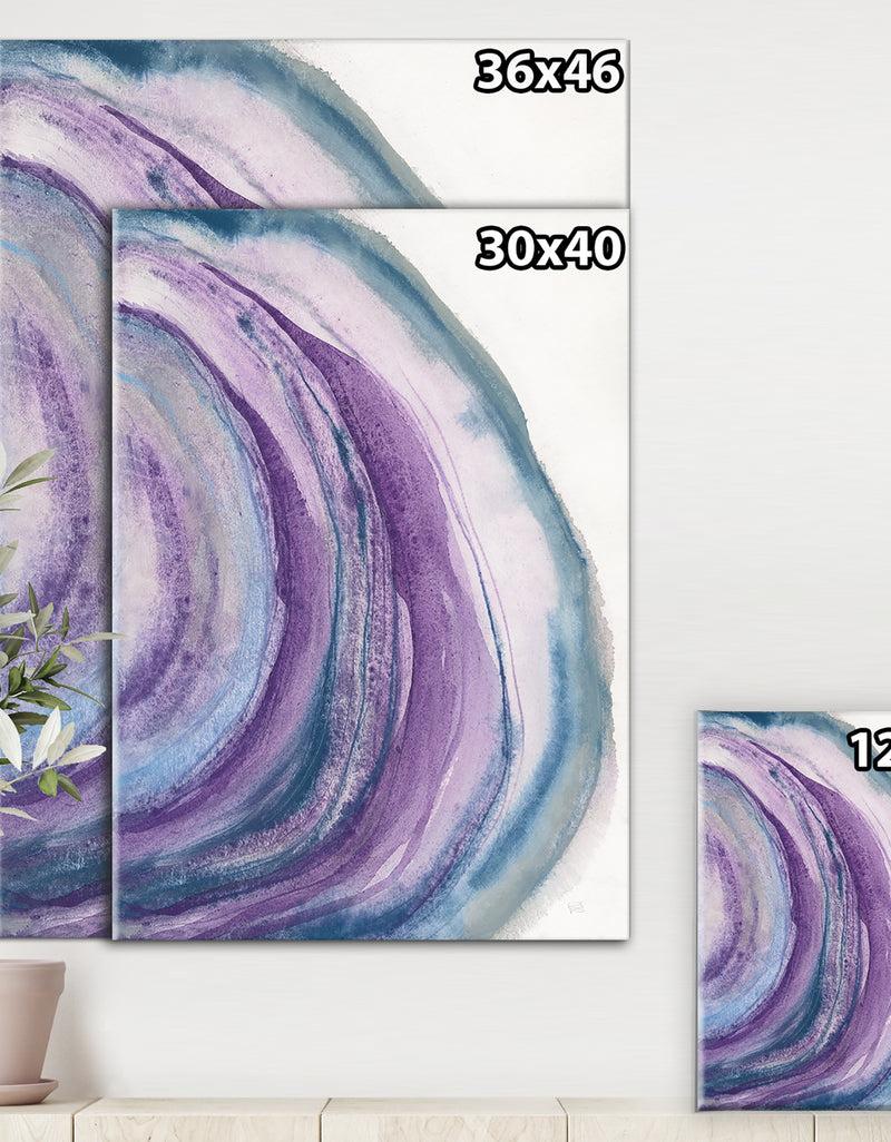 DesignQ Watercolor Geode I - Farmhouse Canvas Art