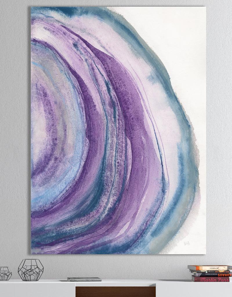 DesignQ Watercolor Geode I - Farmhouse Canvas Art