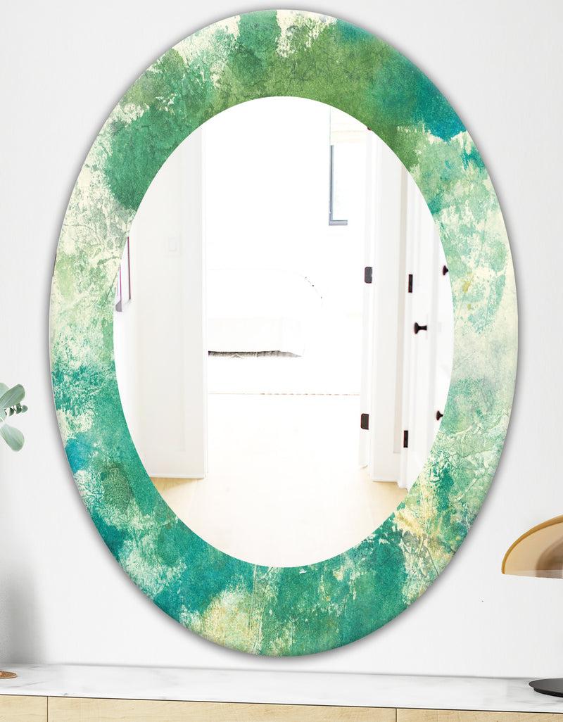 DesignQ Watercolor Rock II - Modern Mirror