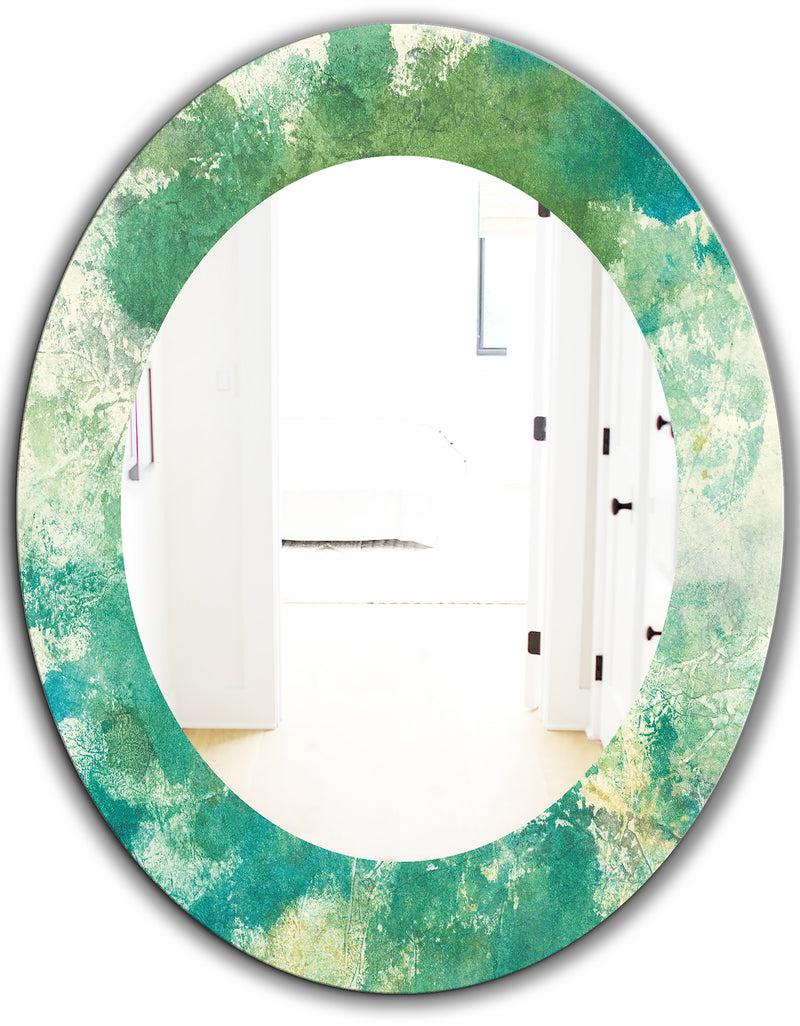 DesignQ Watercolor Rock II - Modern Mirror