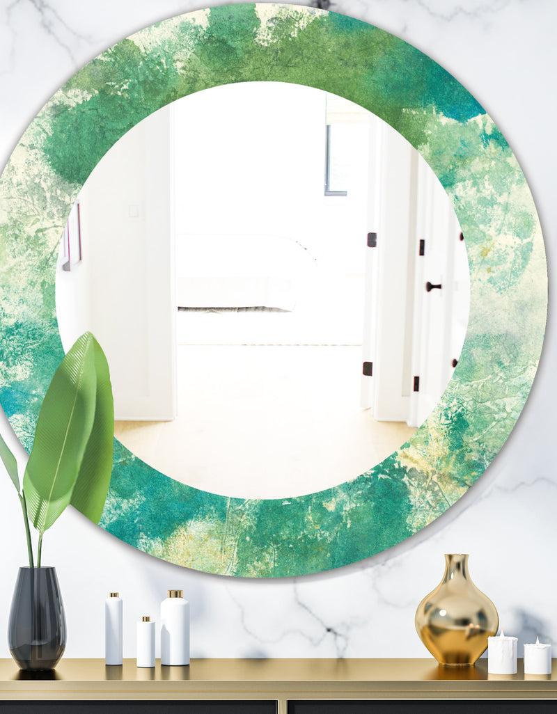 DesignQ Watercolor Rock II - Modern Mirror