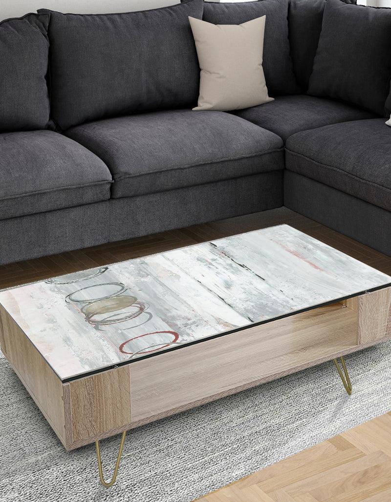 DesignQ Whitewashed Syrah - Traditional Coffee Table