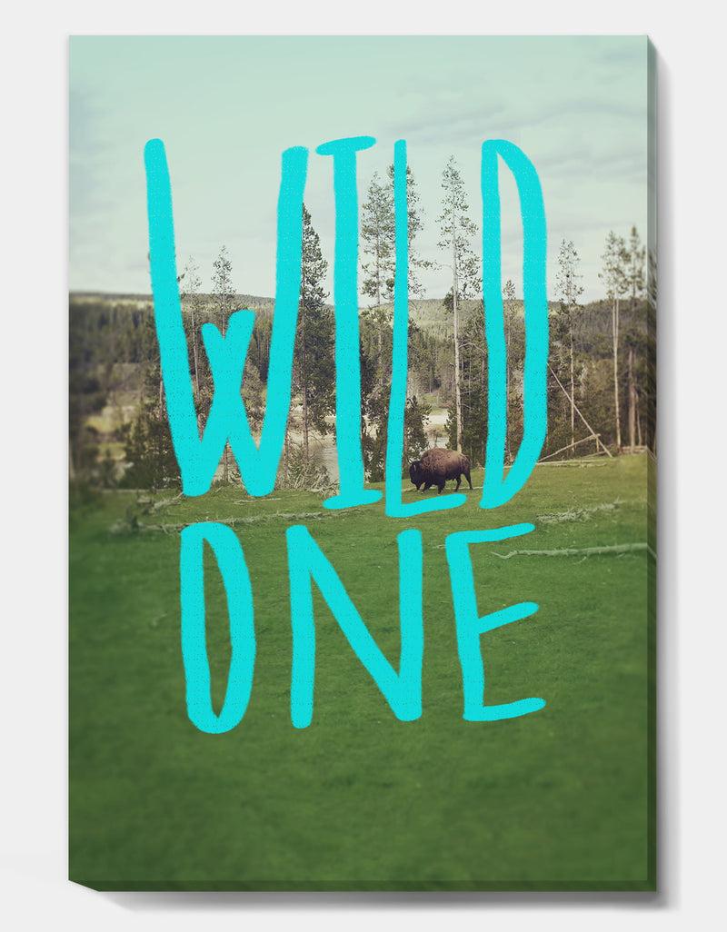 DesignQ Wild One - Cottage Canvas Artwork