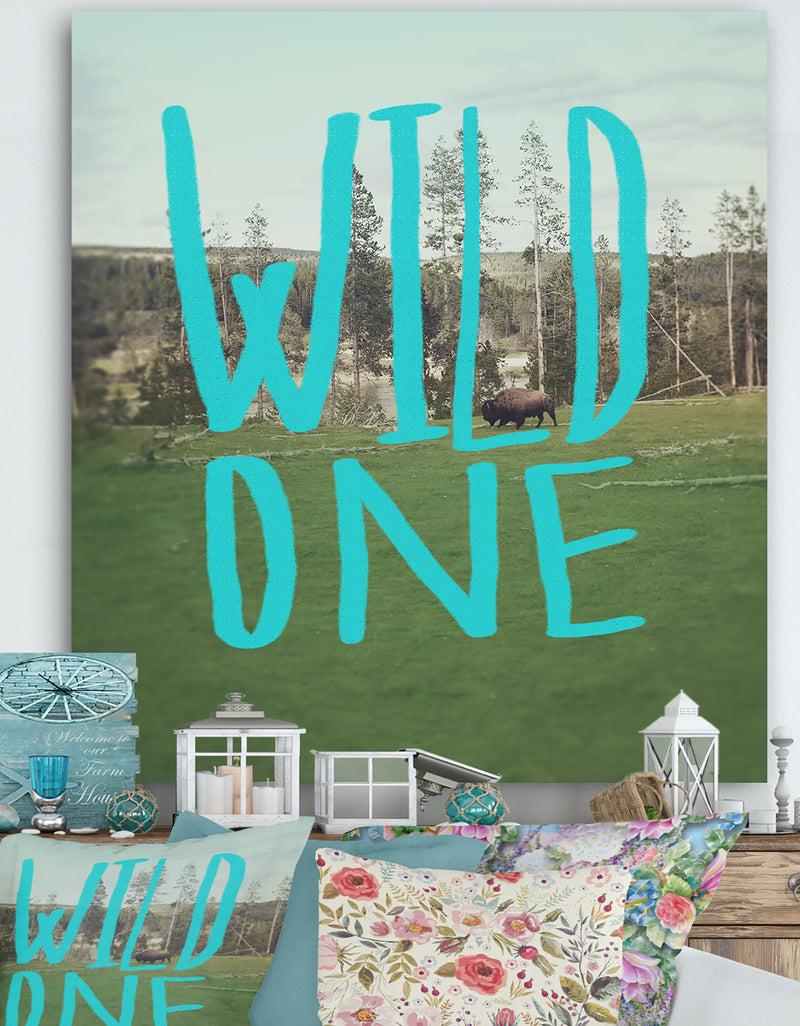 DesignQ Wild One - Cottage Canvas Artwork