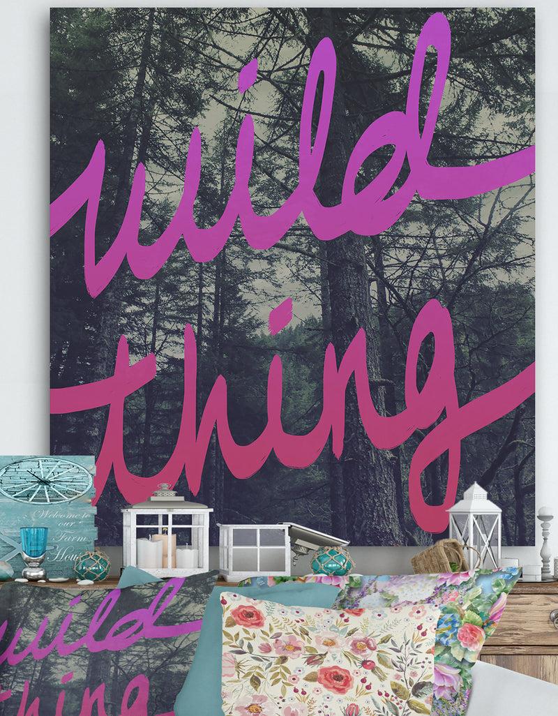 DesignQ Wild Thing - Cottage Canvas Artwork