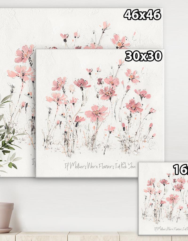 DesignQ Wildflowers III - Traditional Canvas Art