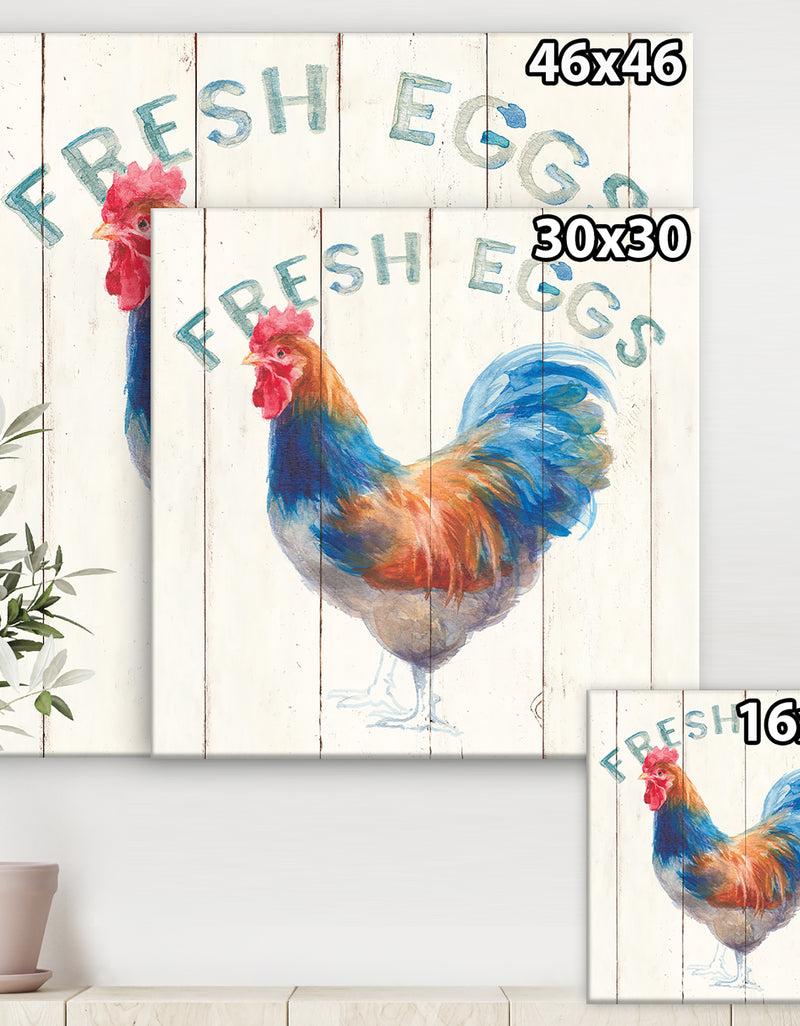 DesignQ Wood Farm Roaster II - Farmhouse Canvas Art