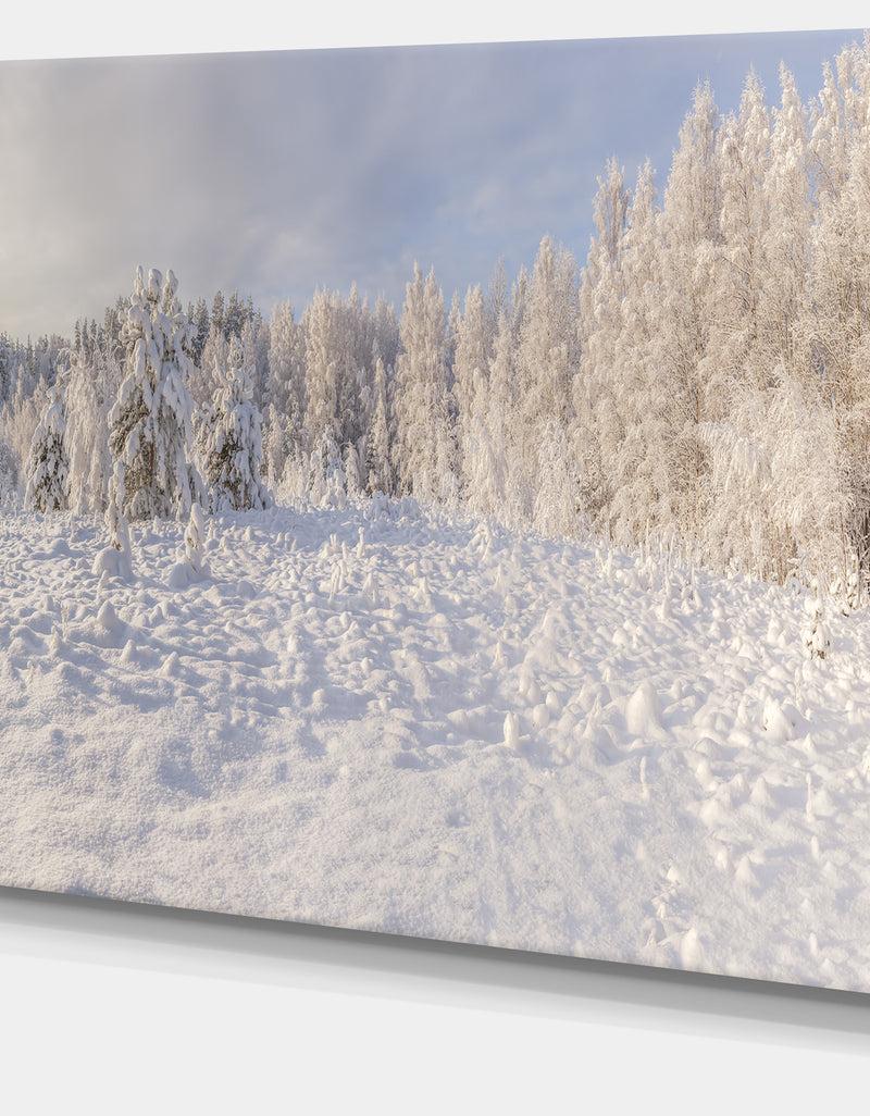 DesignQ Wood Winter Glade - Landscape Wall Artwork