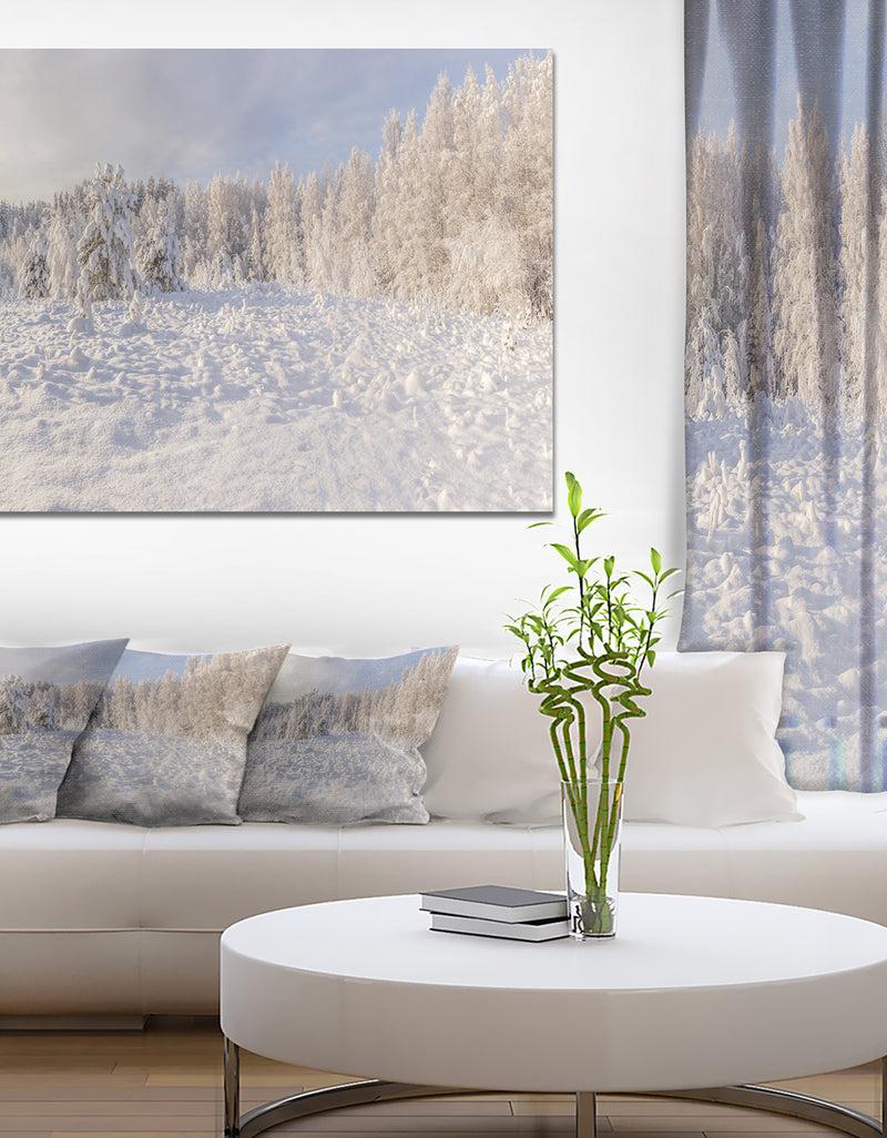 DesignQ Wood Winter Glade - Landscape Wall Artwork