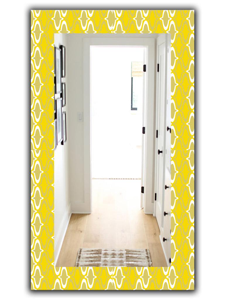 DesignQ Yellow Moods 25 - Modern Mirror - Wall Mirror
