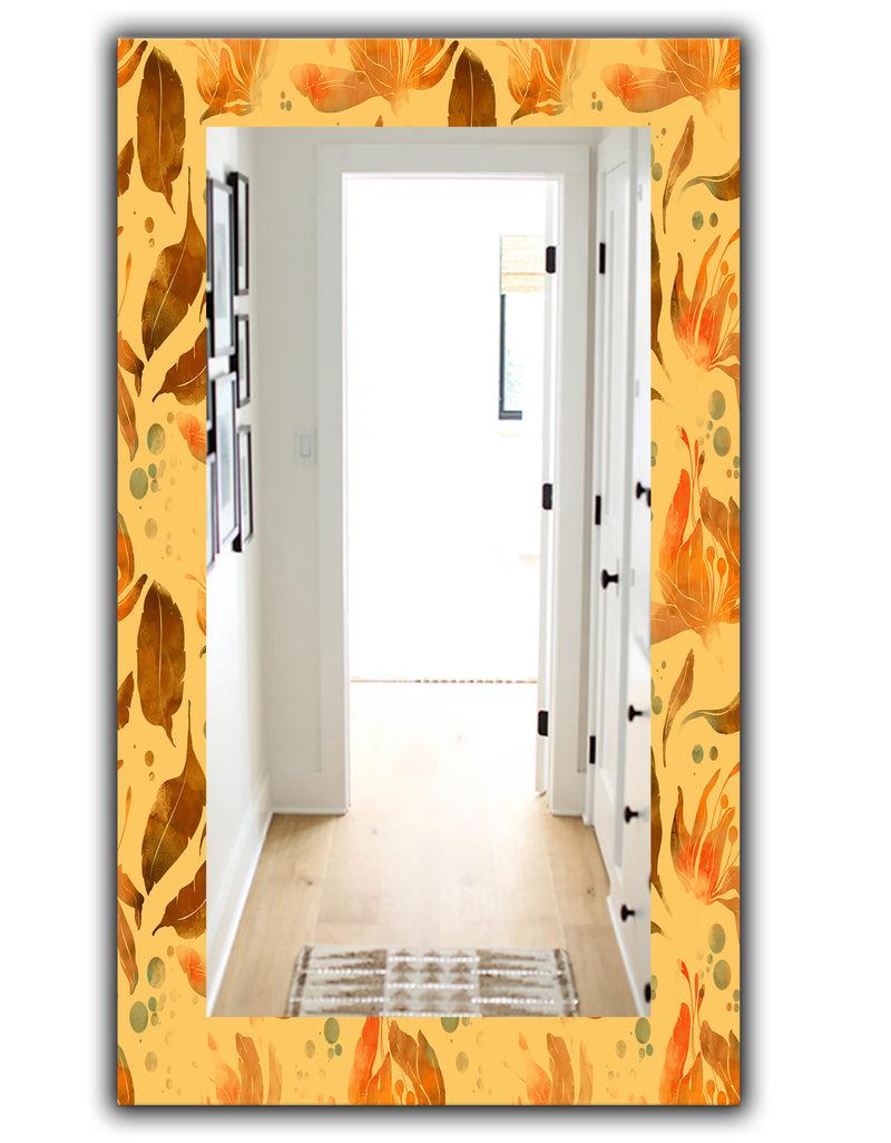 DesignQ Yellow Moods 3 - Modern Mirror - Vanity Mirror