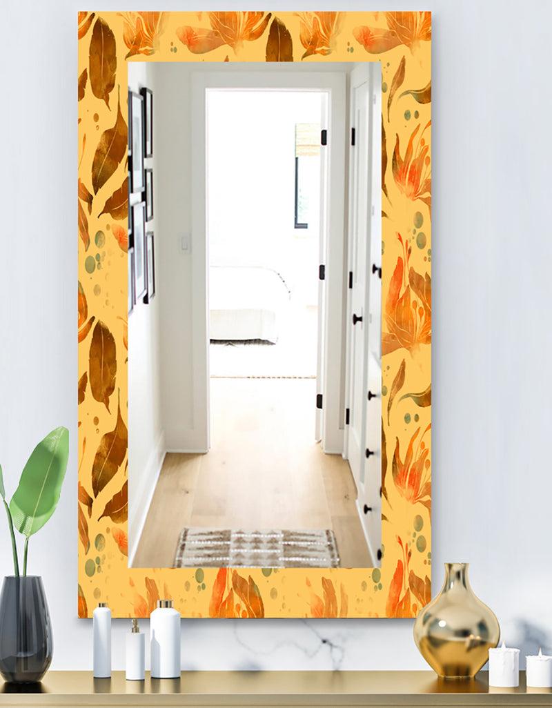 DesignQ Yellow Moods 3 - Modern Mirror - Vanity Mirror