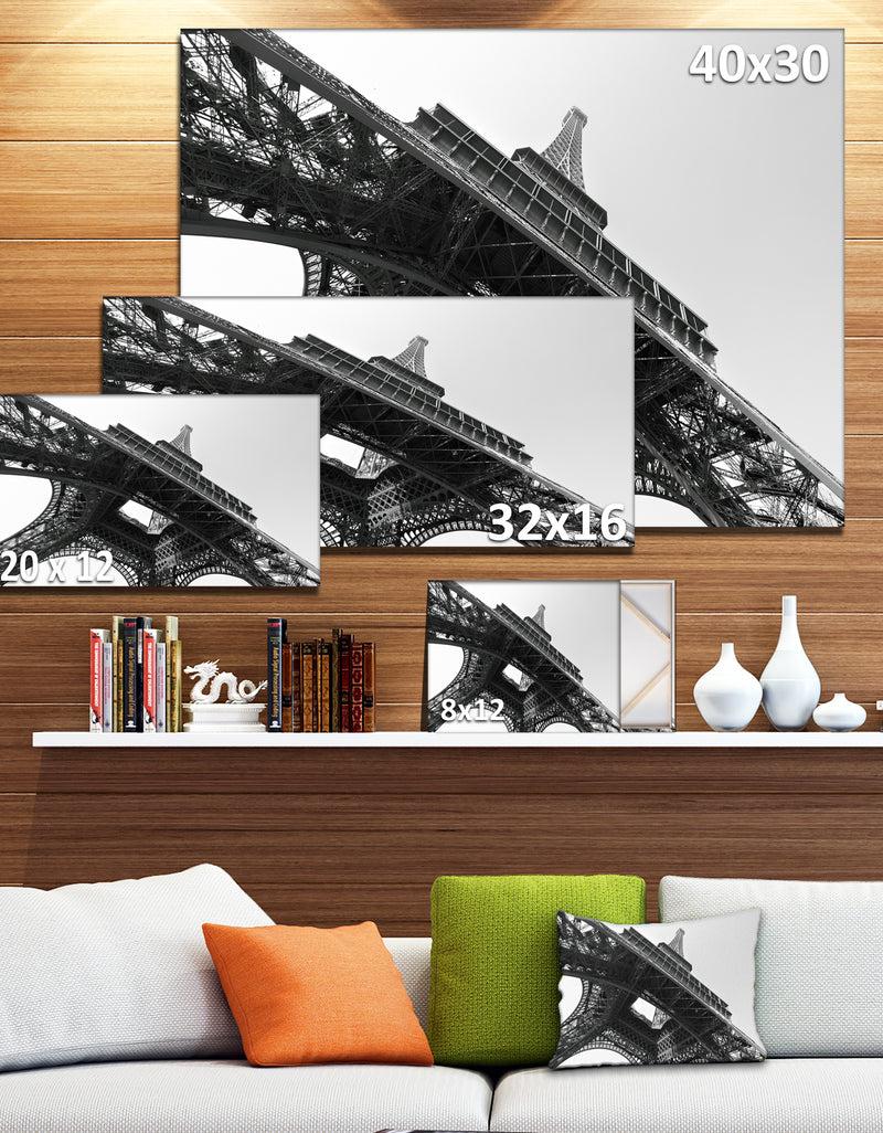 DesignQ Eiffel Tower Into The Sky - Skyscape Photography Canvas Print