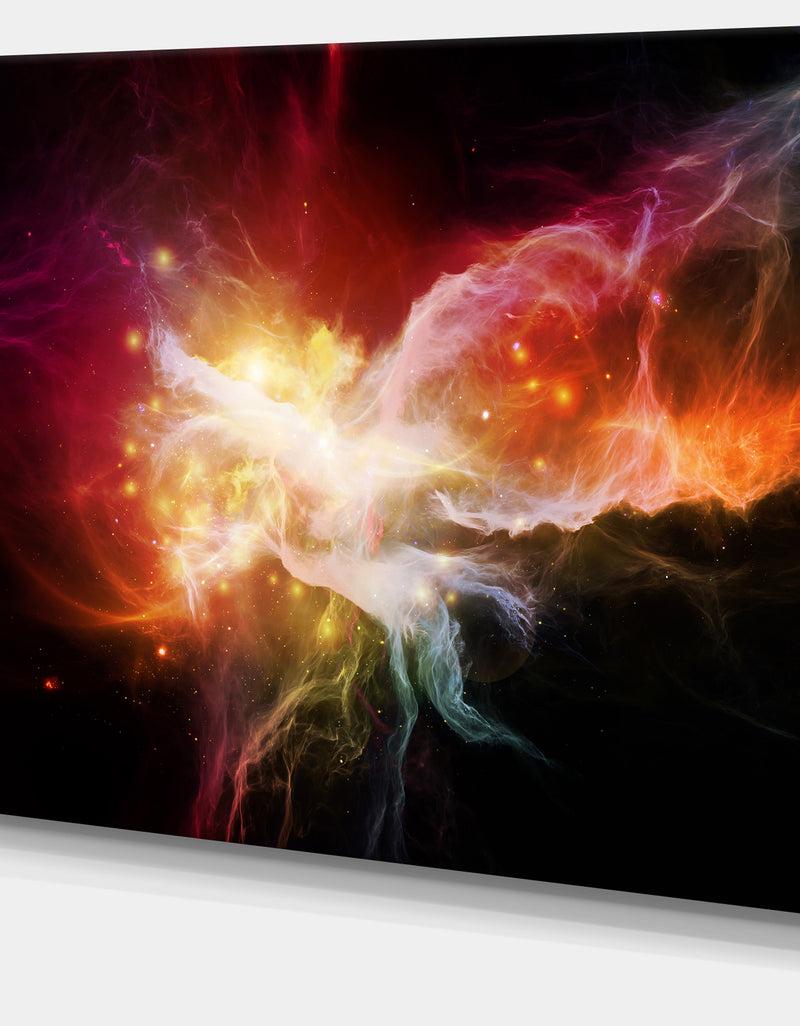 DesignQ Elegance Of Nebulae - Abstract Canvas Artwork