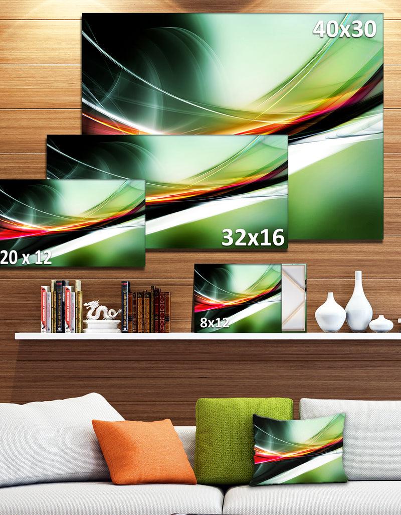 DesignQ Elegant Color Pattern - Abstract Digital Art Canvas Print