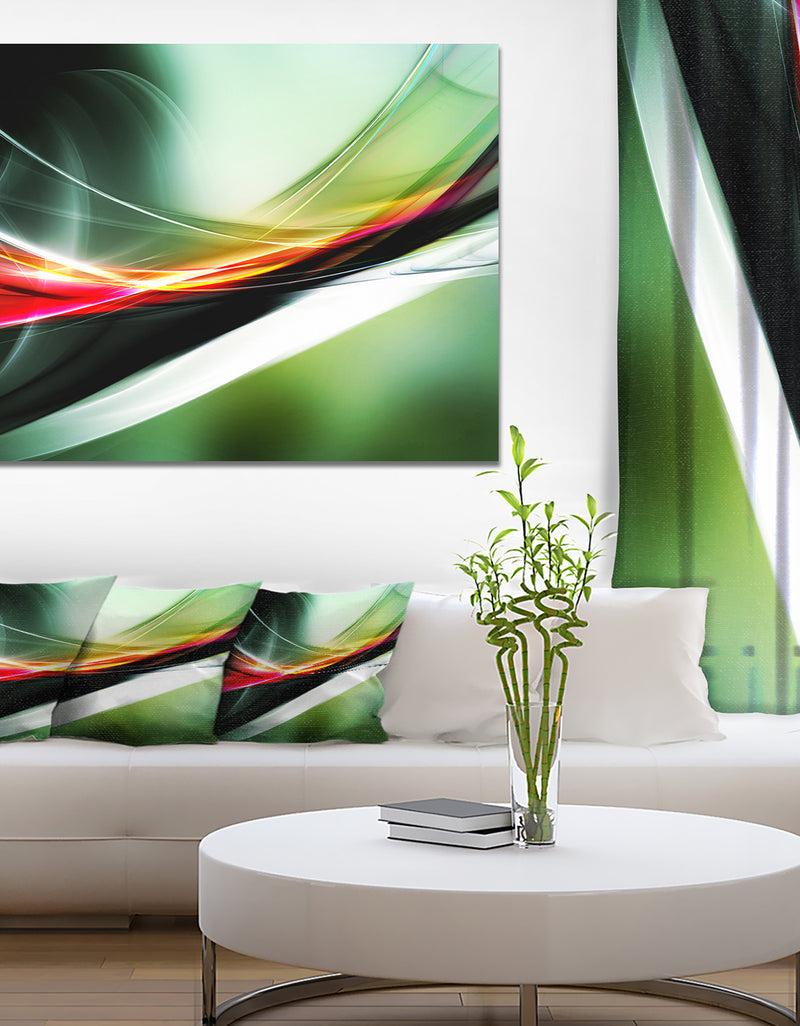 DesignQ Elegant Color Pattern - Abstract Digital Art Canvas Print