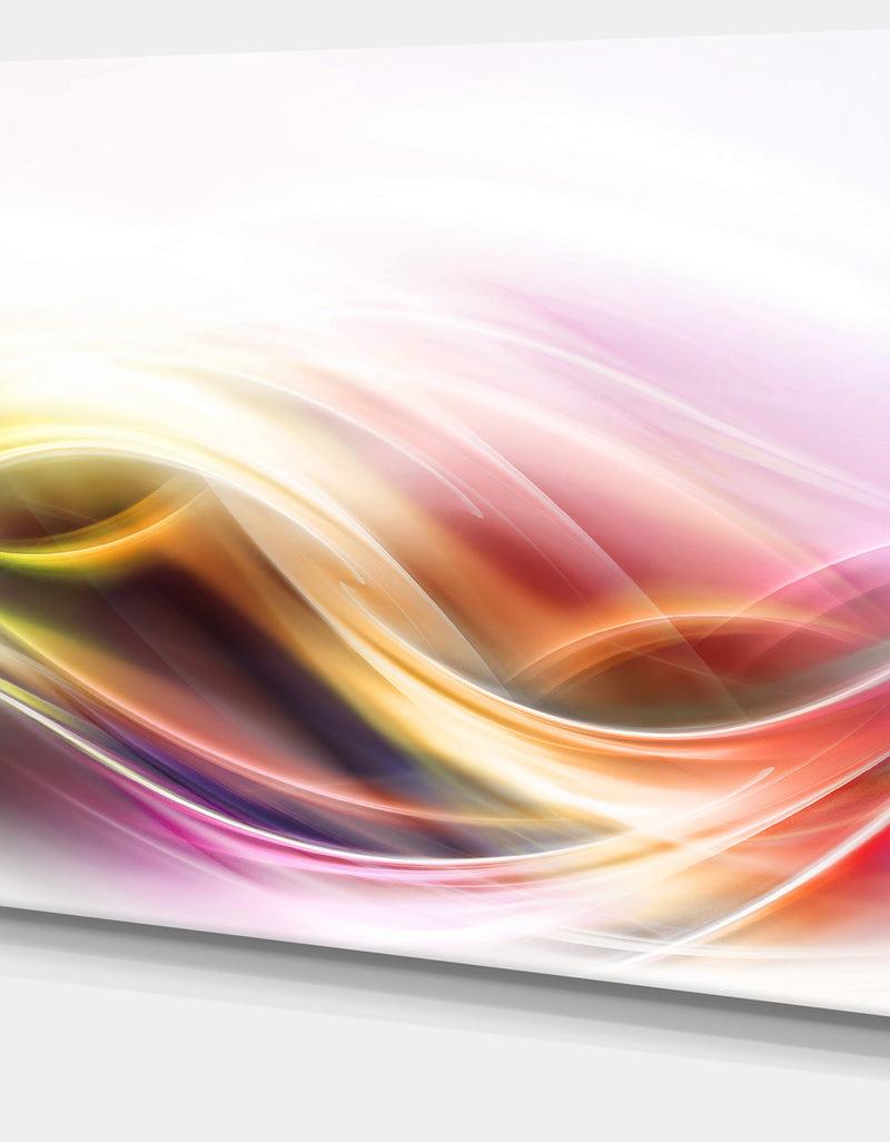 DesignQ Elegant Light Color Pattern - Abstract Digital Art Canvas Print