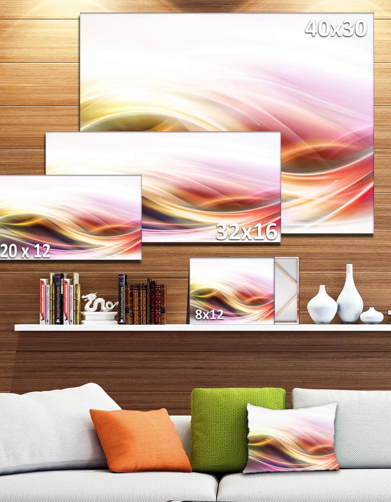 DesignQ Elegant Light Color Pattern - Abstract Digital Art Canvas Print