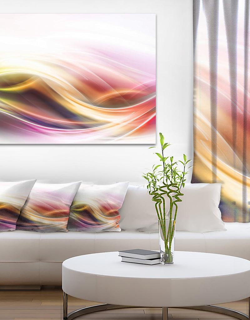 DesignQ Elegant Light Color Pattern - Abstract Digital Art Canvas Print