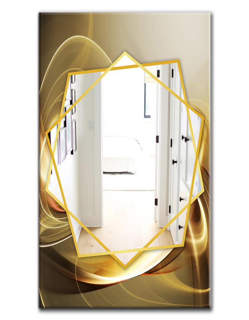 DesignQ Elegant Modern Sofa - Modern Mirror - Frameless Contemporary Wall Mirror