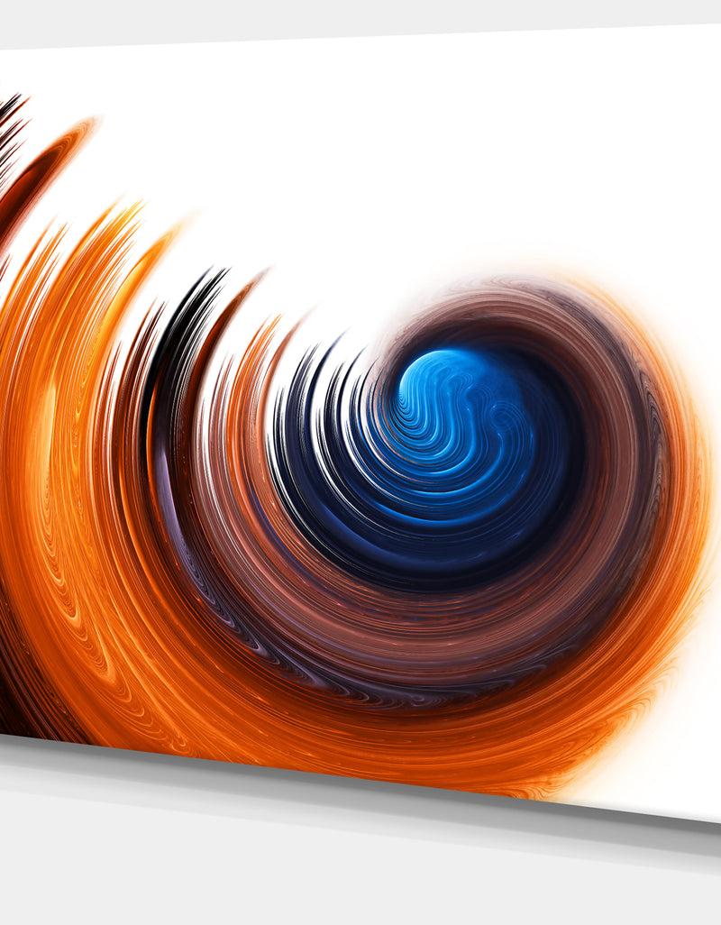 DesignQ Elegant Spiral Design - Digital Canvas Art Print