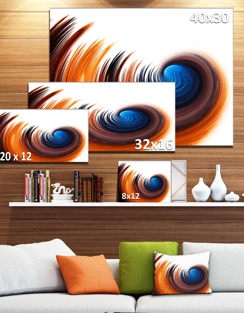DesignQ Elegant Spiral Design - Digital Canvas Art Print
