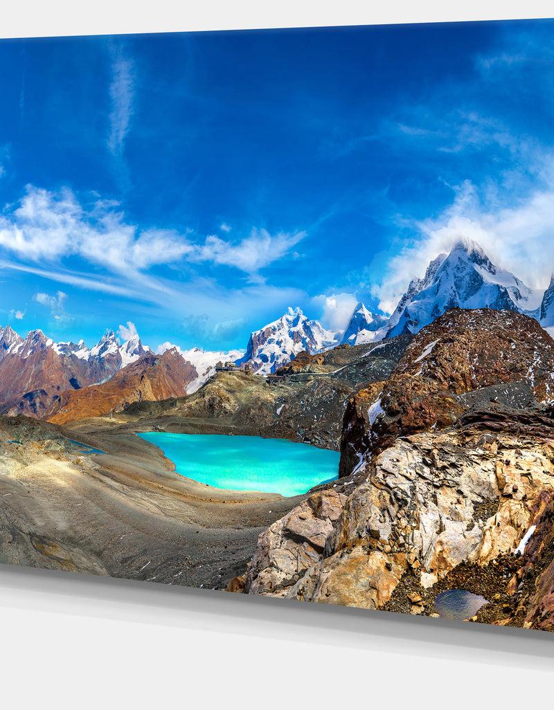 DesignQ Enchanting Swiss Alps Mountains - Landscape Wall Art Canvas Print