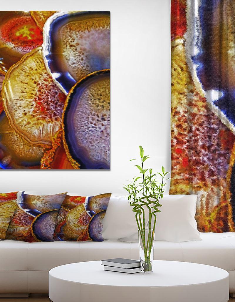 DesignQ Energy stones polished in flat shape - Stone Photographic on Wrapped Canvas
