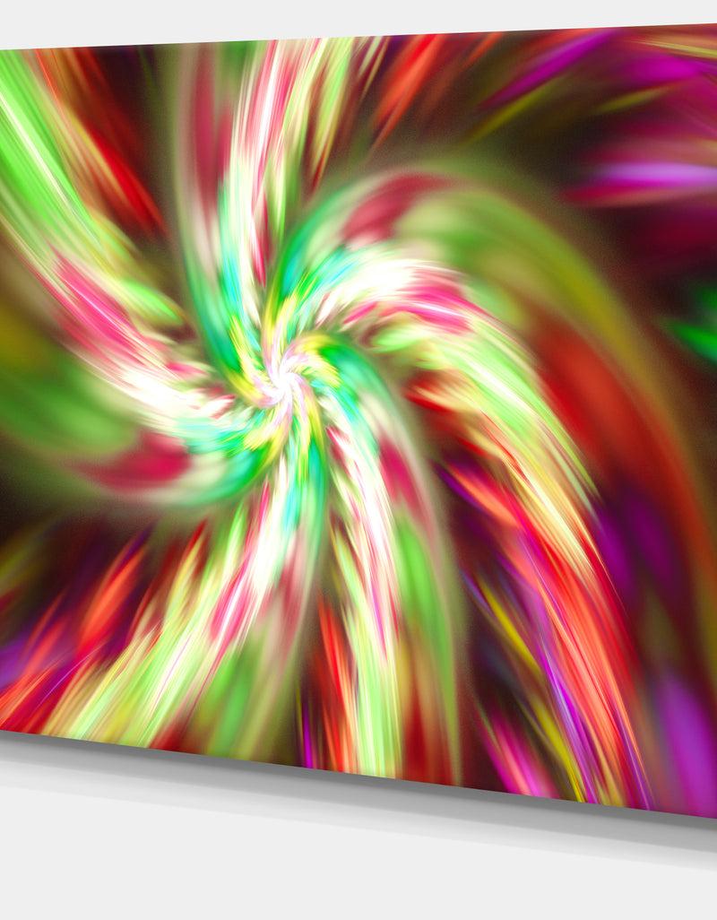 DesignQ Exotic Multi-Color Flower Petal Dance - Extra Large Floral Canvas Art Print