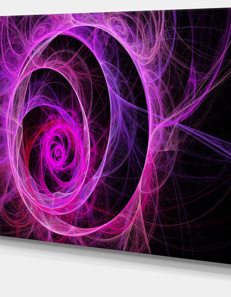 DesignQ Exotic Pink Flower - Floral Digital Art Canvas Print